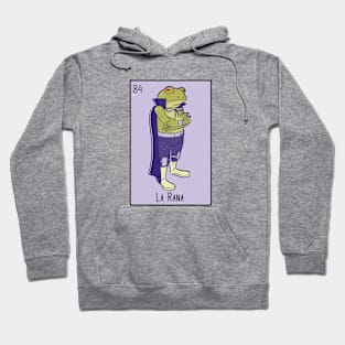 La Rana // Mexican Luchador Frog Loteria Card Hoodie